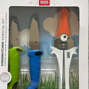 Kuhn Rikon Kinder kitchen Kids Chef Knife Set With Scissors 3 Pieces, New in box